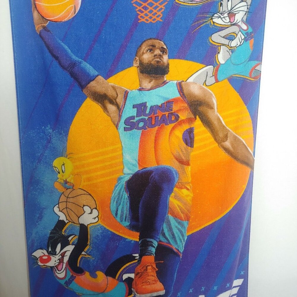 Space Jam Beach Towel A New Legacy Looney Tunes Lebron James Basketball